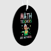 Wiskunde docenten zijn mathgisch ornament (voorkant)