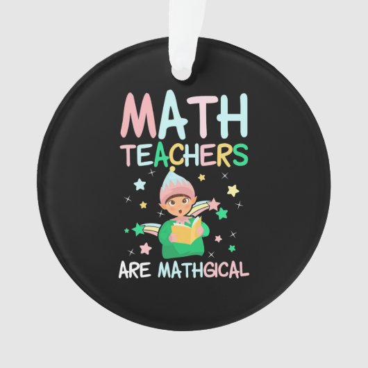 Wiskunde docenten zijn mathgisch ornament (voorkant)