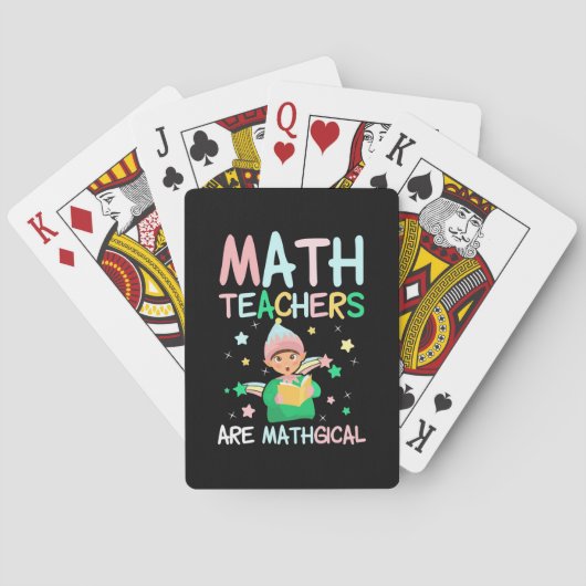 Wiskunde docenten zijn mathgisch pokerkaarten (Achterkant)