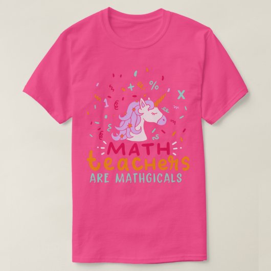Wiskunde docenten zijn mathgisch t-shirt (Design voorkant)
