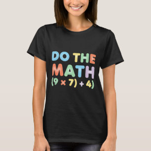 Wiskunde Doe De Rekening, Speelse Vergelijking Des T-shirt