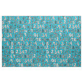 wiskunde doekblauw stof (Fat Quarter)