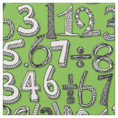 wiskunde doodle green stof (Close Up)