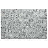 wiskunde doodle Silver Stof (Fat Quarter)