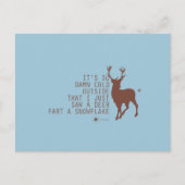 WISKUNDE DRAAG — KOUD ™ BRIEFKAART (Voorkant)