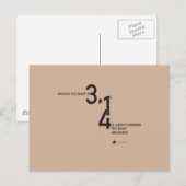 WISKUNDE DRAAG — PIE ™ BRIEFKAART (Voorkant / Achterkant)