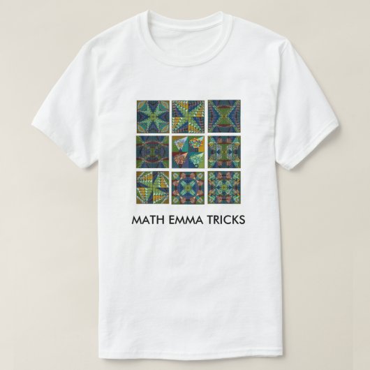 Wiskunde Emma Tricks - Energie is Em See Square T-shirt (Design voorkant)