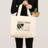 wiskunde en belangrijkste piano grote tote bag (Voorkant (product))