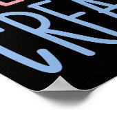 Wiskunde en ijs Wiskundeleraar grap Poster (Hoek)