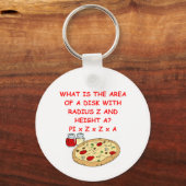 wiskunde en pizza sleutelhanger (Voorkant)