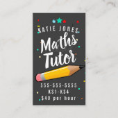 wiskunde Engelse zelfstudie Visitekaartje (Voorkant)