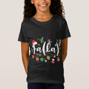 Wiskunde Fa La 8 Santa Kerst Pyjama Leraar Studie T-shirt