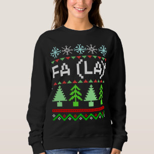 Wiskunde Fa La - Kerstcarol Ugly Sweater Style