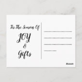 Wiskunde Fa La - Kerstcarol Ugly Sweater Style Briefkaart (Achterkant)