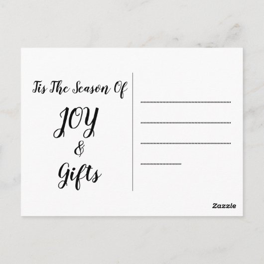 Wiskunde Fa La - Kerstcarol Ugly Sweater Style Briefkaart (Achterkant)