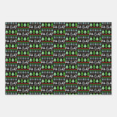 Wiskunde Fa La - Kerstcarol Ugly Sweater Style Inpakpapier Vel (Voorkant)