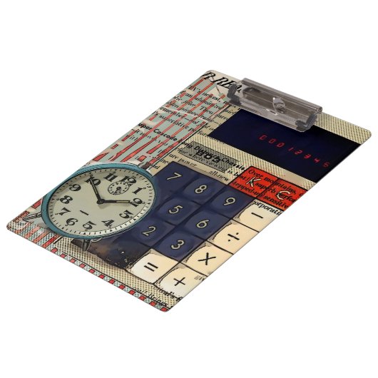 Wiskunde Financieel Adviseur accountant calculator Klembord (Gekanteld)