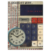 Wiskunde Financieel Adviseur accountant calculator Klembord (Achterkant)