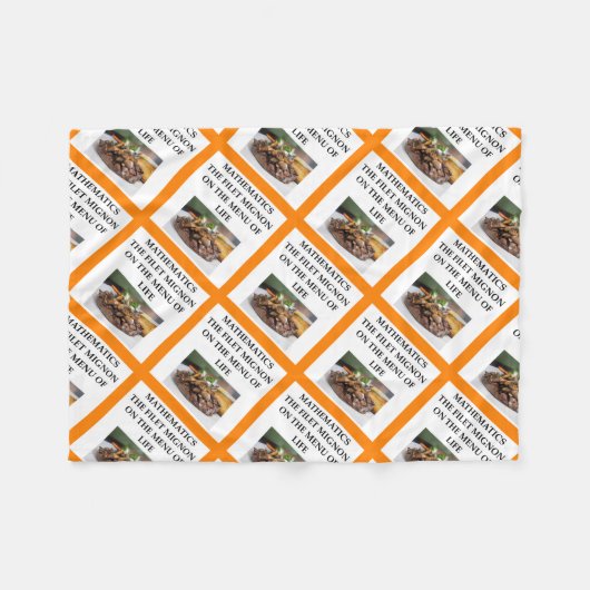 WISKUNDE FLEECE DEKEN (Voorkant (Horizontaal))