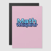 Wiskunde Fluisteraar Magnetische Uitnodiging (Voorkant / Achterkant)