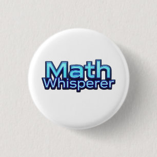 Wiskunde Fluisteraar Ronde Button 3,2 Cm
