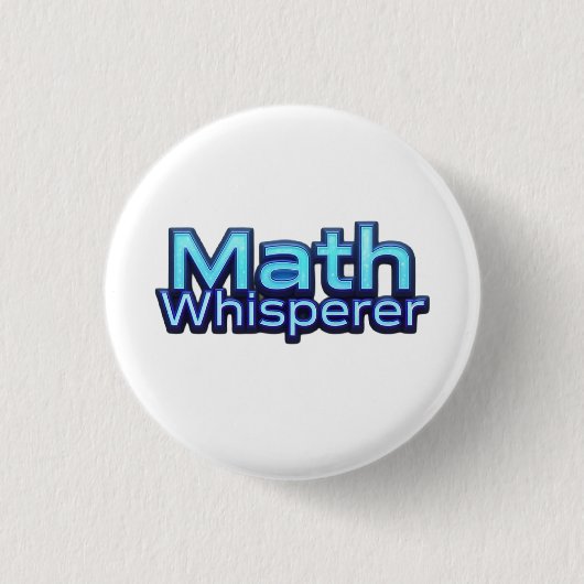 Wiskunde Fluisteraar Ronde Button 3,2 Cm (Voorkant)