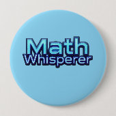Wiskunde Fluisteraar Ronde Button 4,0 Cm (Voorkant)