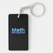 Wiskunde Fluisteraar Sleutelhanger (achterkant)