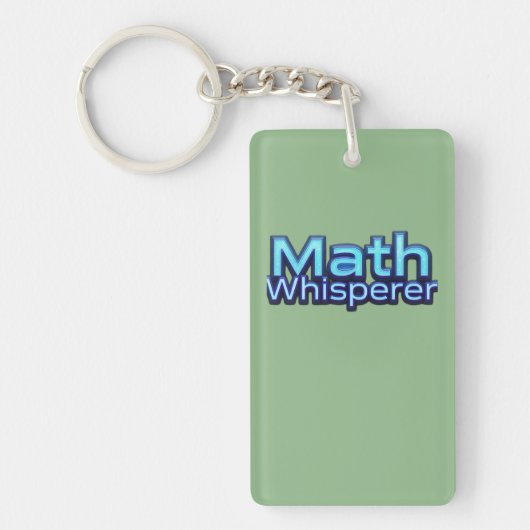 Wiskunde Fluisteraar Sleutelhanger (Voorkant)
