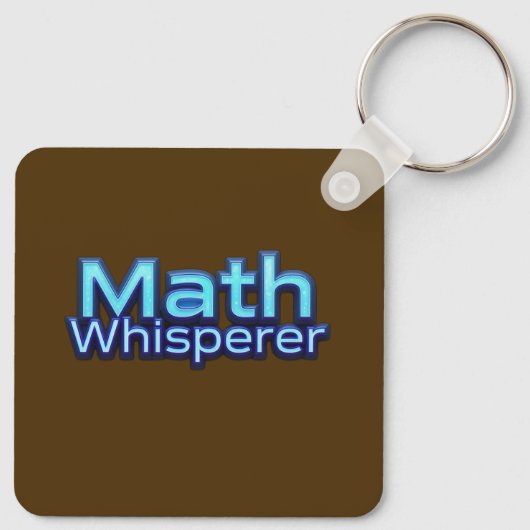 Wiskunde Fluisteraar Sleutelhanger (Achterkant)