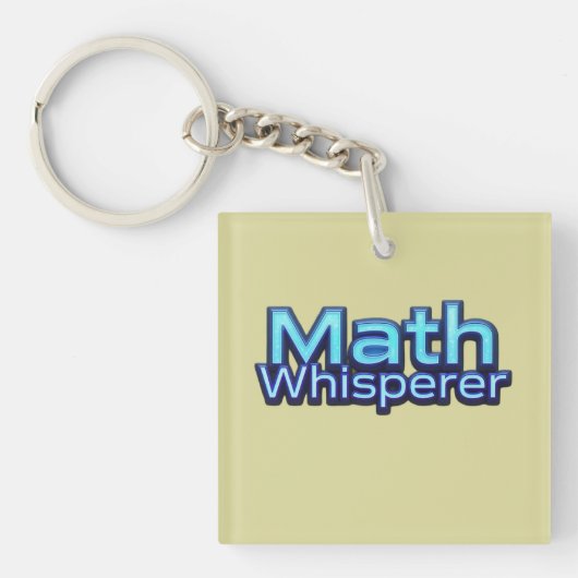 Wiskunde Fluisteraar Sleutelhanger (voorkant)
