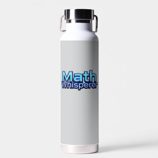 Wiskunde Fluisteraar Waterfles (Voorkant)