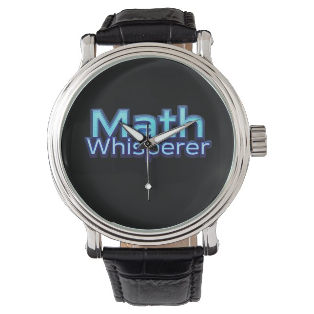 Wiskunde Fluistering Horloge (Voorkant)