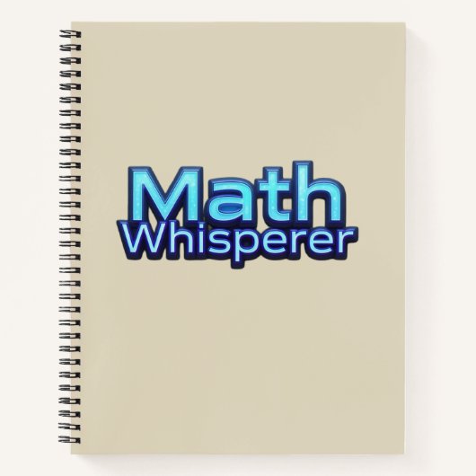Wiskunde Fluistering Notitieboek (Voorkant)