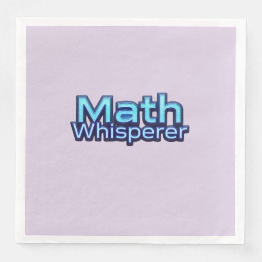 Wiskunde Fluistering Servet (Voorkant)