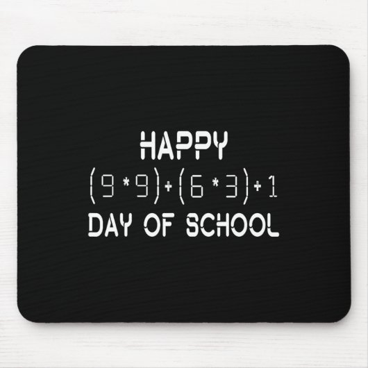Wiskunde Formula 100 dagen van de school Wiskunde Muismat (Voorkant)