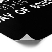 Wiskunde Formula 100 dagen van de school Wiskunde Poster (Hoek)