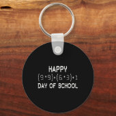 Wiskunde Formula 100 dagen van de school Wiskunde  Sleutelhanger (Voorkant)