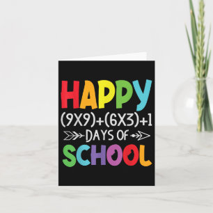 Wiskunde Formula 100 Days of School Gifts Wiskunde Kaart