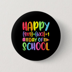Wiskunde Formula Happy 100 dagen van de Wiskunde v Ronde Button 5,7 Cm