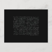 Wiskunde Formulas Patroon Briefkaart (Voorkant)