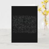 Wiskunde Formulas Patroon Kaart (Gele Bloem)