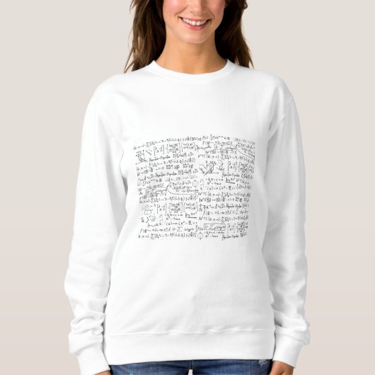 Wiskunde Formulas Patroon Trui (Voorkant)