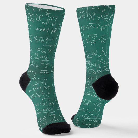 Wiskunde Formulas Science Geek Socks Sokken (Gebogen)