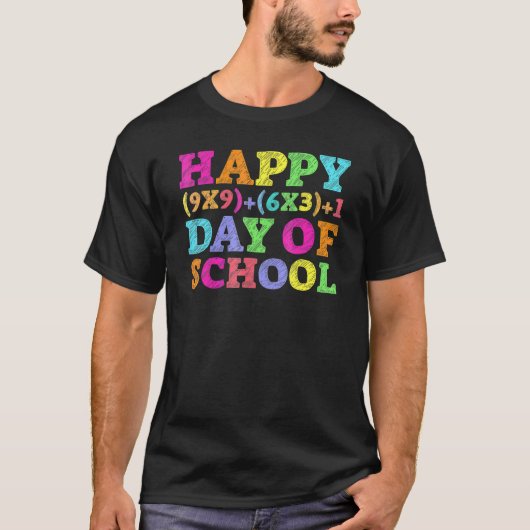 Wiskunde formule 100 dagen school shirt wiskundele (Voorkant)