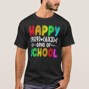 Wiskunde Formule 100 dagen schoolcadeautje T-shirt
