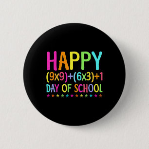 Wiskunde Formule 100 dagen schoolleraar-schoolmeis Ronde Button 5,7 Cm