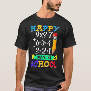 Wiskunde Formule 100 dagen schoolleraar-schoolmeis T-shirt