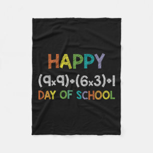 Wiskunde Formule 100 dagen van de school 100e dag Fleece Deken