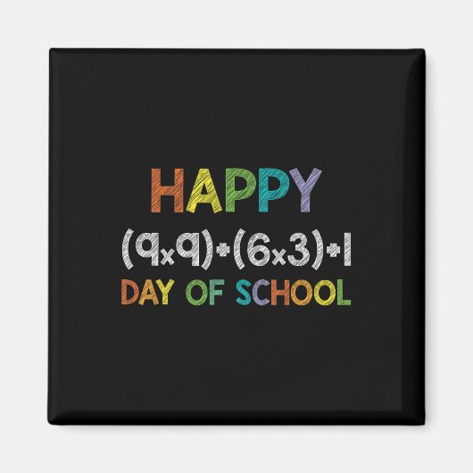 Wiskunde Formule 100 dagen van de school 100e dag  Magneet (Voorkant)